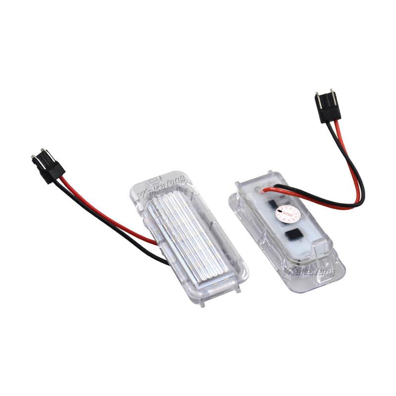 2X For Ford Focus Fiesta Mondeo MK4 C-Max MK2 S-Max Kuga Galaxy 6000k White 12V Canbus LED Number License Plate Light Lamp