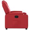Red Faux Leather Recliner Chair