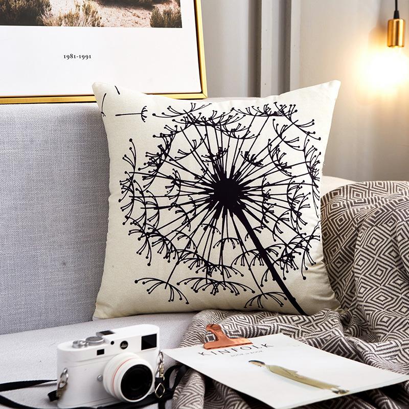 

Наволочка в скандинавском стиле с крестом, персиковая кожа, подушка для кровати, дивана, автомобиля, спинки, офисная наволочка, поясничная подушка, подушка Pillow Cover (50x50cm) одуванчиковый