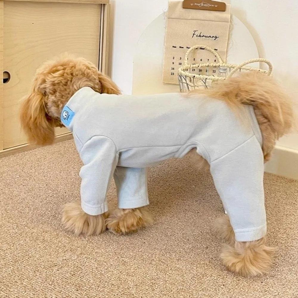 Solid Color Warm Elastic Pet Jumpsuit Windproof Breathable Pet Four Legged Pants Comfortable Soft Dog Base Shirt Autumn Winter