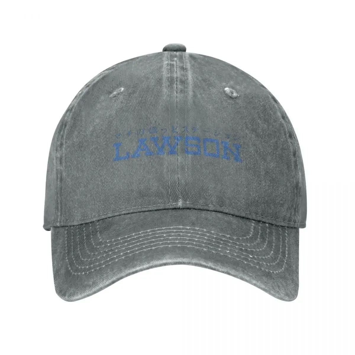 Lawson Convenience Store Japan Baseballkappen Gewaschene Denimhüte Outdoor Verstellbar Hip Hop Baseball Cowboyhut Adjustable gray