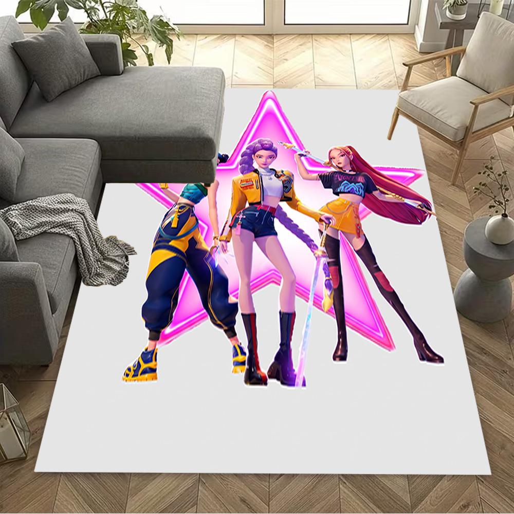 Neon Dreams: Future Fashion Area Rug Perfect for Bedrooms Kitchen Game Room Hallway Antislip Carpet Office home decor