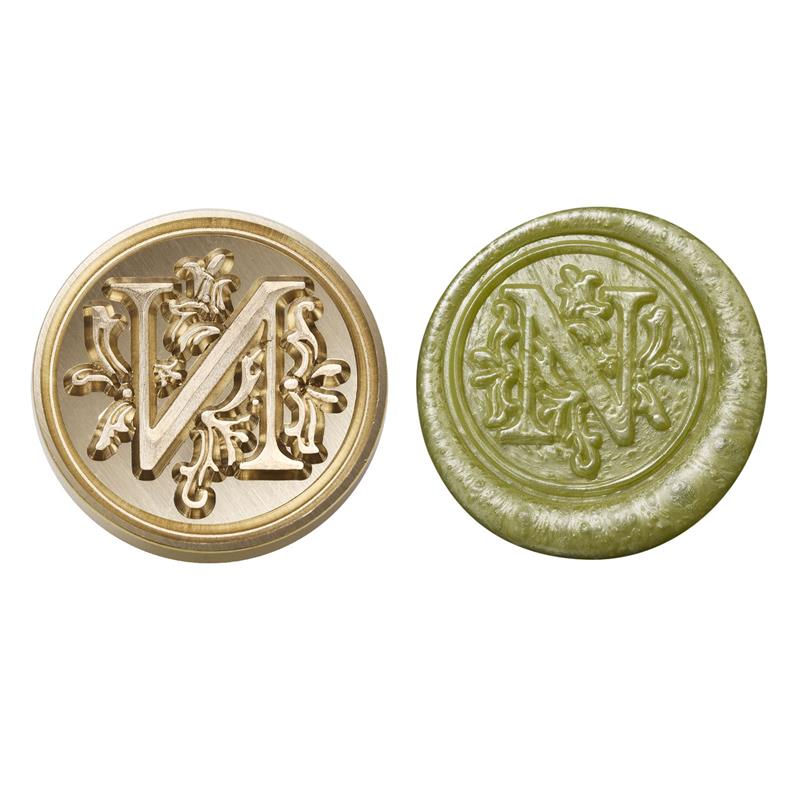Wax Seal Copper Head Curlicue Vintage 26 Letters DIY Scrapbooking Vintage Wax Sealing Stamp Invitation/Envelop Gift