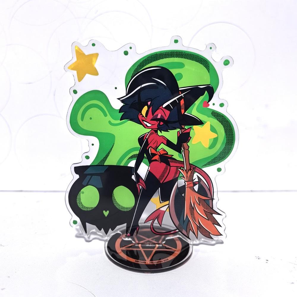 Helluva Boss Anime Figure Acrylic Stand Model Plate 1pc Blitzo Desk Decor Standing Sign Game Fans Gift Ornaments Stand Model