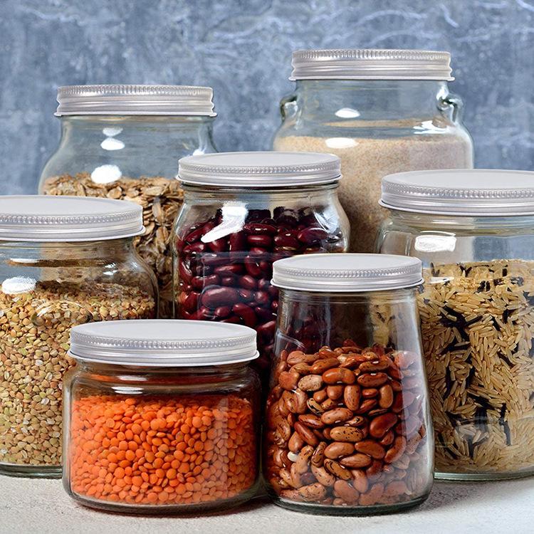 10 Pieces/set, Tinplate, One-piece Lid, Mason Jar Lid, 70mm, Label Mouth, Sealed Storage Jar Lid, Kitchen Supplies, Household Small Tools