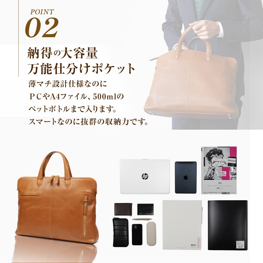 JOYA Echtes Leder Smart Aktentasche Tasche SCHWARZ J4521
