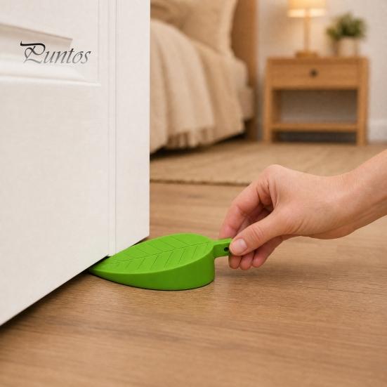 Anti-slip Door Wedge Seam Stopper, Leaf Shape Anti-Pinch Doorstop, Protective Anti-pinch Stopper for Children, Strong Anti-Slip Grip Child Safety