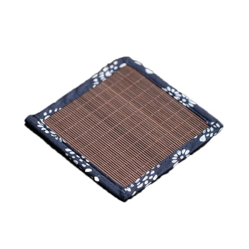 Tischläufer aus natürlichem Bambus, Tischset, Teematten, Tischset, Heizkissen, Untersetzer im japanischen Stil, Dekoration für Zuhause, Café, Restaurant