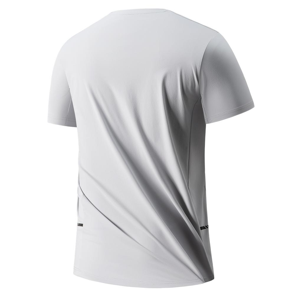 Men's Ice Silk Short-sleeved T-shirt Men's Sports Short-sleeved Quick-drying Fitness Short-sleeved T-shirt