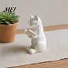 Cute Cat Figure 3D Printed Reading Figurine, Decorative Ornament with Weighted Anti-Slip Base, Sculpture Intellectual Statue Eye Glasses for