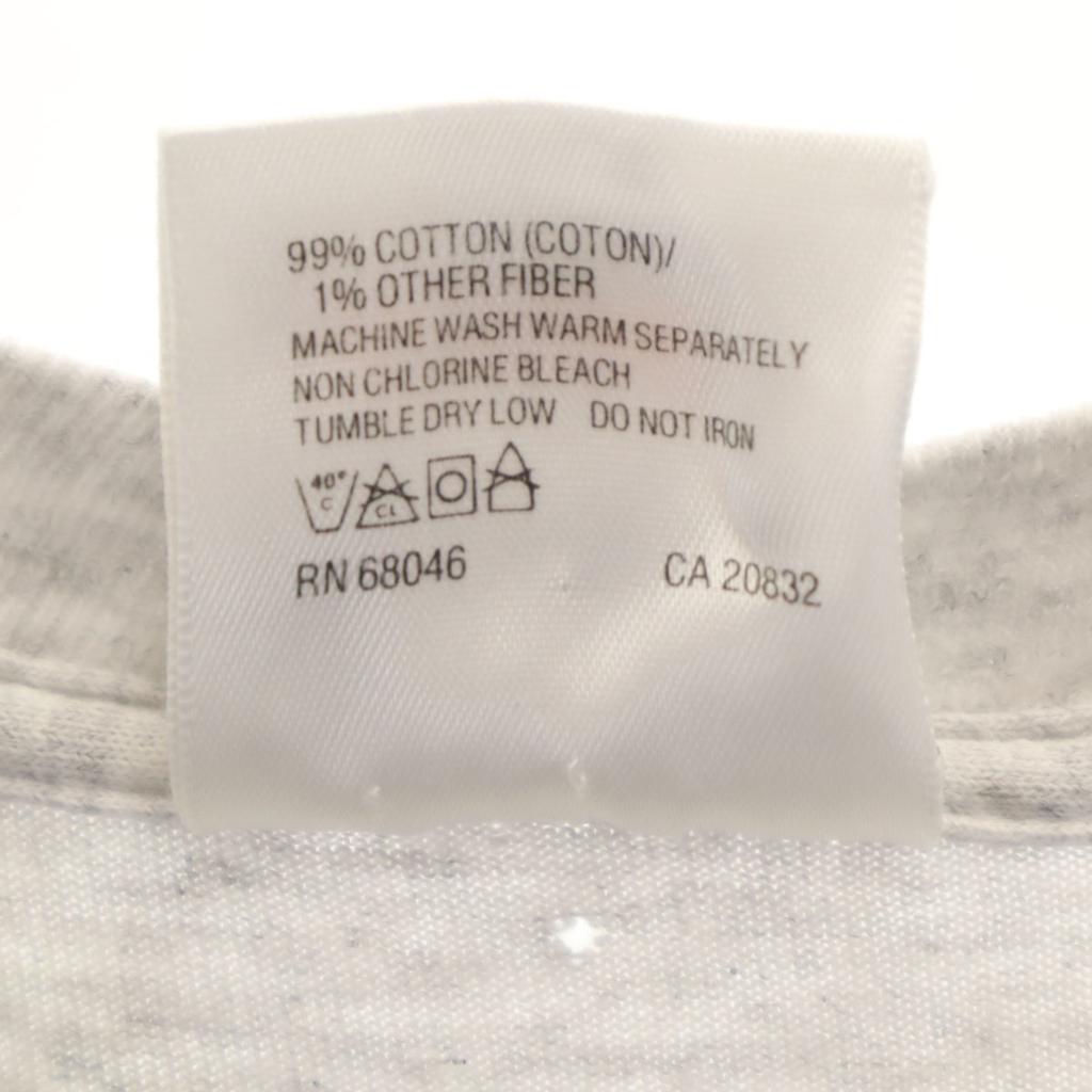 TULTEX 90s Old Short sleeve T-shirt M Gray Single stitch Men's Used