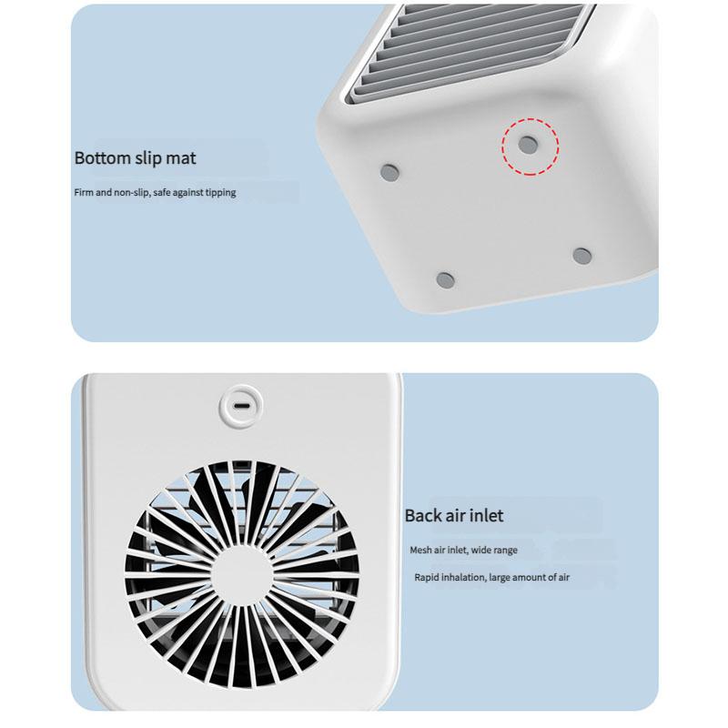 Portable Air Cooler USB Personal Misting Fan - Desktop Mini Air Conditioner Quiet Cooling for Home Office Travel