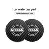 2pcs Car Drink Bottle Hoder Mat Sift-proof Protector Pad For Nissan Sentra Altima Versa Maxima Murano Note Armada Pulsar