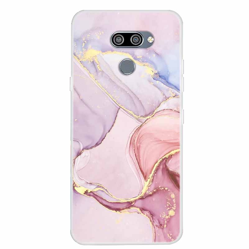 Per custodie LG K50 Q60 Marmo Trasparente Morbido TPU Silicone Cover Protettive per Telefono per LG K12 Prime / K12 Max X6 Custodia Q 60 Bumper Coque