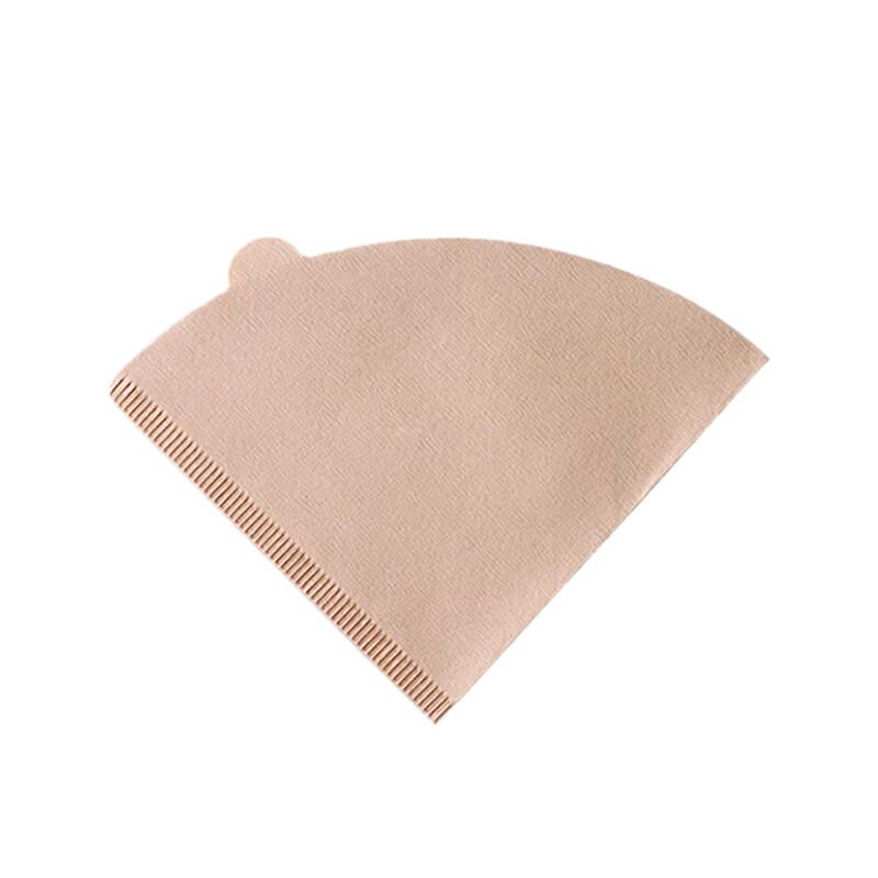 V60-02 Coffee Filter Paper, Pour-Over Fan-Shaped Funnel Original Color Filter Paper for 1-4 Servings Large Size [100 Pieces]