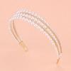 Koreanisches Retro Feen Braut Perlen Stirnband Haar Accessoire Schleier Clip