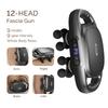 12-Head Fascia Gun High-Frequency Vibration Body Massage Gun Back and Waist Massager Neck Shoulder Massager Muscle Masajeador