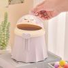 Garbage Can Princess Shape Car Hotel Trash Can Compact Deskside Small Office Bathroom Desktop Waste Bin