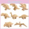 Realistic Dinosaur Model Collection Of 8 Pieces Golden Edition Including Velociraptor Triceratops