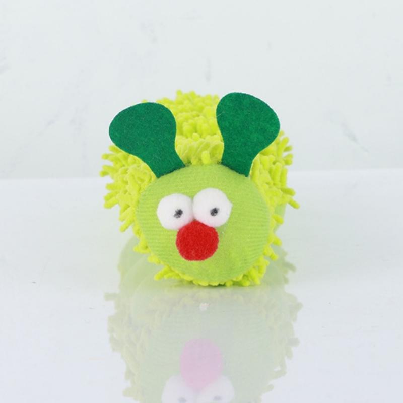 Caterpillar Plush Cat Chew Toys Catnip Molar Toy Cat Teaser Interaction Toy Clean Mouth Kitten Toy Cat Catnip Toy Accessories
