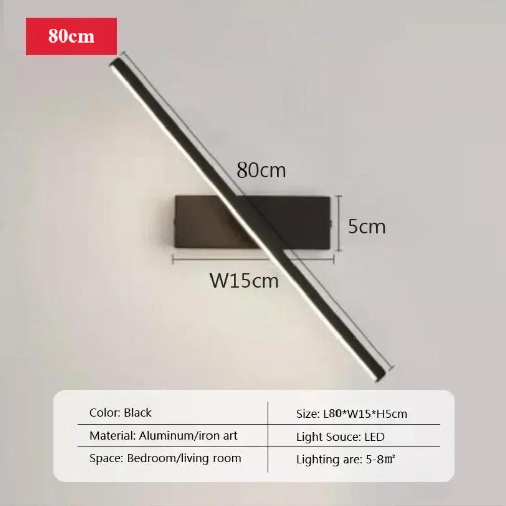 LED Rechargeable Wall Lamp Dimmable Rotatable Adjustable Angle For Living Room Bedroom Bedside Corridor Study Room Indoor Light