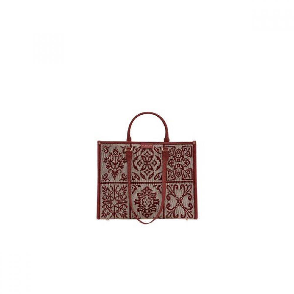 

Riccio Anna My Best Bag Jacquard Tote Bag hs41Myb201rd RD/FREE_340