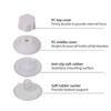 Set di 4/8 Ventose per Finestre Ceramiche Piastrelle Gatto Dormiente Letto Sospeso Ventose Forti Sostituzione