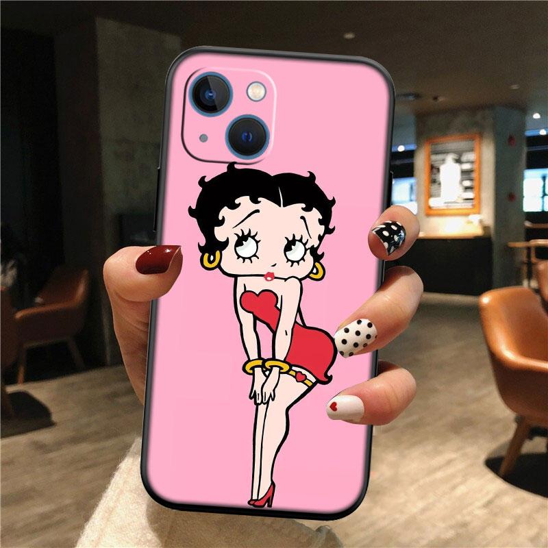 TR6 B-Bettys Art B-Boops New High-End Shell Phone Case for Redmi Note 13 14 Pro+ Plus A3 A3X 13X 13C 13R 14S 14C 14R