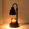 Candle Warmer Lamp Dimmable Timer Adjustable Height Retro Decorative Candle Wax Melting Light with 2 Bulbs US Plug Black