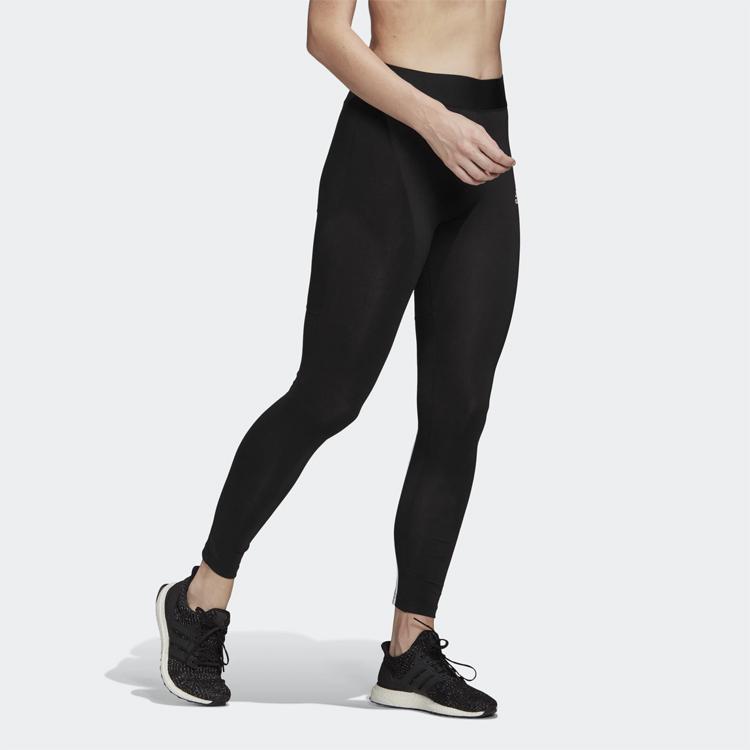 Adidas Performance Logo Fitness Running Leggings Women Bottoms Black FI4630