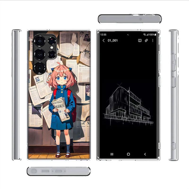 Anya Forger Mind Reading Cases Phone Case for Samsung Galaxy S26 Ultra S25 Edge S24 S23 FE S21 Plus S20 S22 S10 Cover TPU Capa S