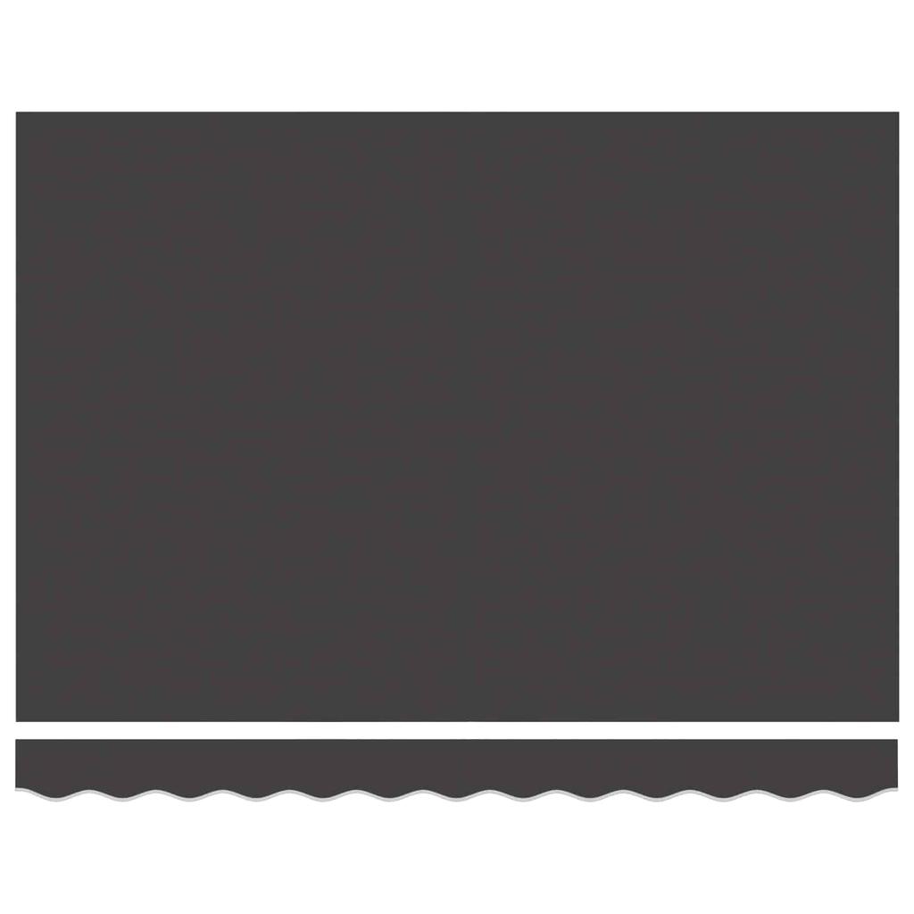 Manual Awning Frame with LEDs Anthracite 3 X 2.5 M