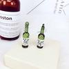 1 Pair New Fashion and Creative Small Wine Bottle Saka Earrings with Exaggerated Personality