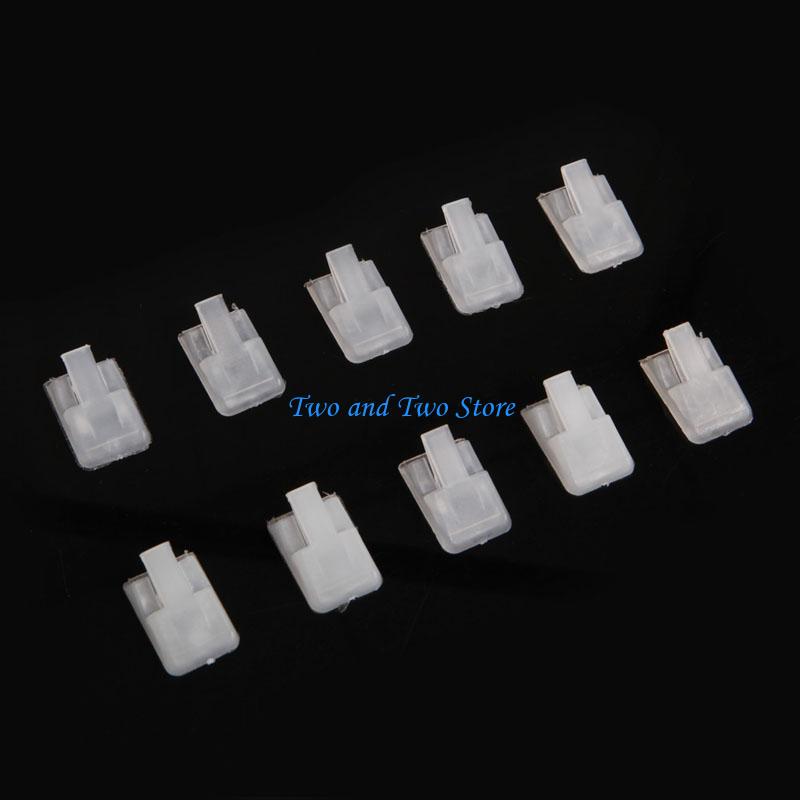 HX6F 10Pcs Jewelry Ring Holder Black White Clear Plastic Finger Ring Display Stand Retail Jewelry Holder чистый
