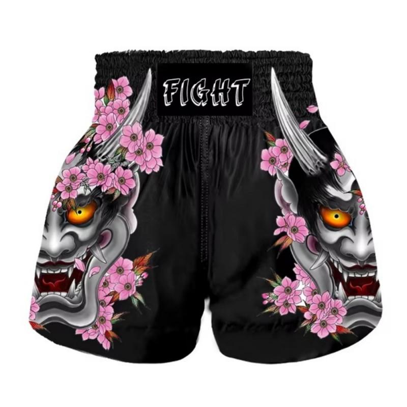 MMA Boxshorts Herren Damen Muay Thai Trainingskampfhosen Stretch Lycra Fitnessstudio Erwachsener Kampfsport