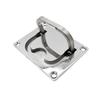 116 Stainless Steel Concealed Floor Pull Ring 91x71mm Yacht Deck Cabin Handle For Marine Yacht Deck And RV Cabin Door Handle