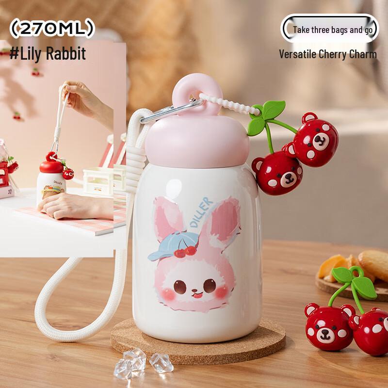 DeLeBeiEr Lily Rabbit Kids  Insulated Water Bottle