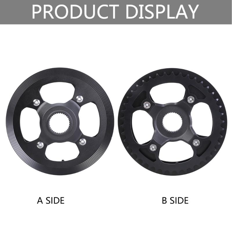 Middle Motor Chain Wheel Chainring 42T Sprocket Aluminum Alloy Chainring Electric Bicycles Chainwheel with Cover Enduring