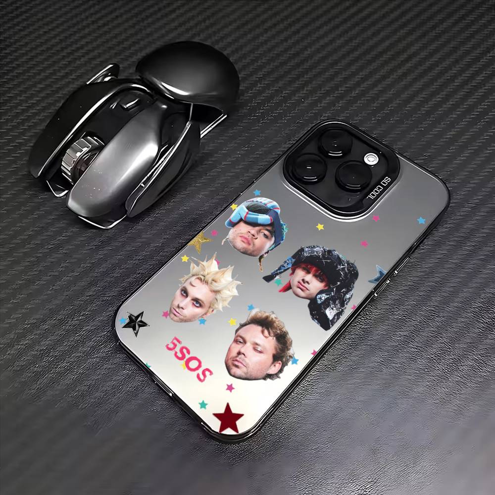 5 S-Seconds of S-Summer Band    Phone Case For iPhone17,16,15,14,13,12,11 Plus,Pro Max Colored Silver Plated Inside Cover