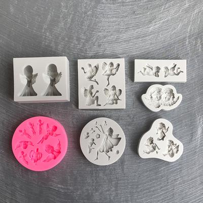 Stampi per Cioccolato a Forma di Angelo Stampini da Forno Stampini per Fondente Stampini in Silicone per Torta 8 Stili Regalo Perfetto per l'Appassionato di Pasticceria Fai da Te