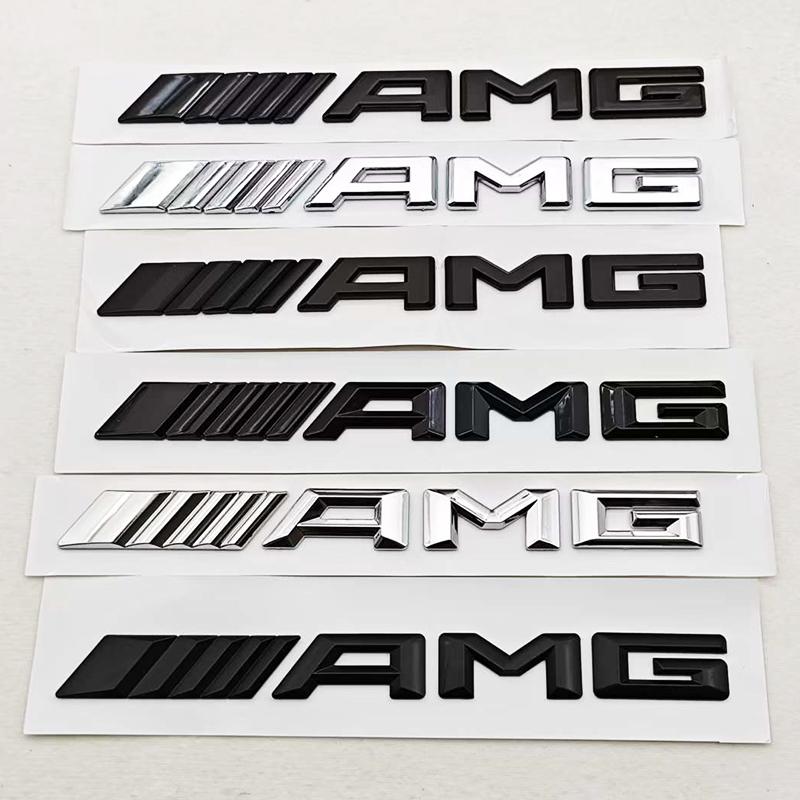 3D ABS Car Letters Logo AMG Badge Rear Trunk Emblem Sticker Mercedes Benz AMG A B C E G W211 W203 W204 W210 W124 Accessories