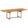 7 Piece Outdoor Dining Set Solid Acacia Wood Table and Textilene Chairs