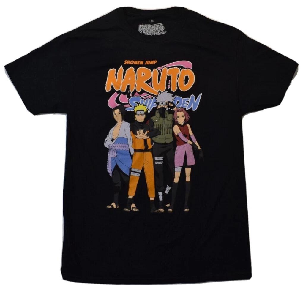Naruto Shippuden Mens Shonen Jump Black T-Shirt Size M S