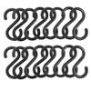 50 Pcs Hook Up Multi-functional Hooks Plastic S-shaped For Hanging Clothes Coat Hangers