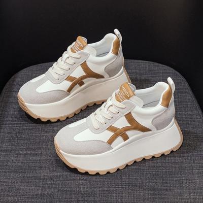 8Cm Platform Sneakers, New Muffin Inner Height Increase, Small Casual Shoes Are Thin and Retro