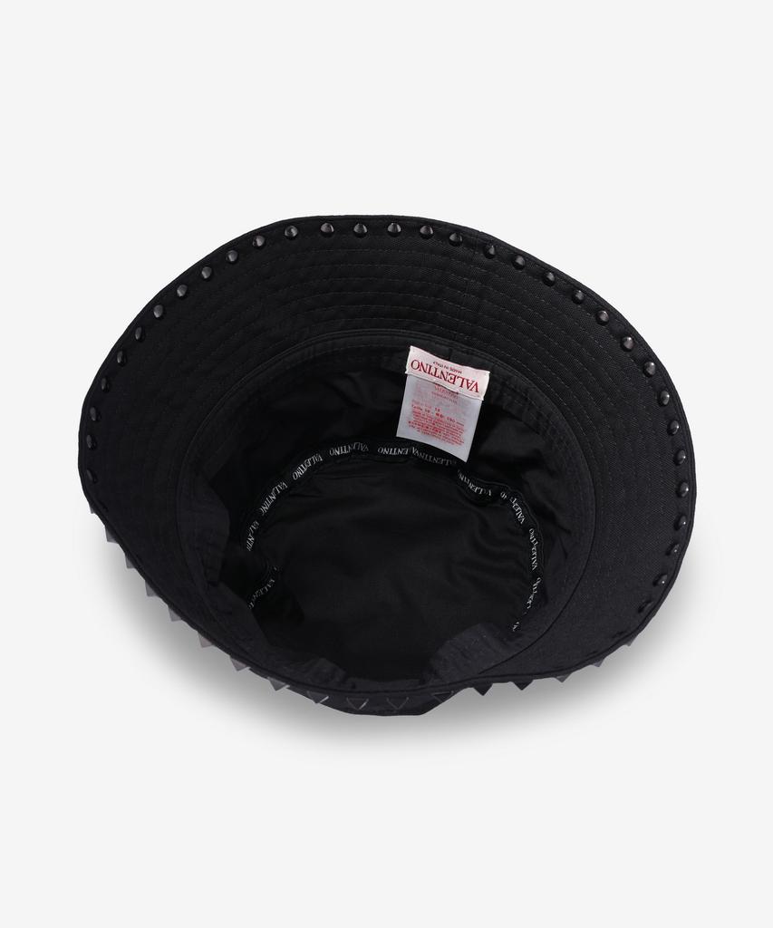 VALENTINO Rockstud Bucket Hat - Black / 5Y2Hga11Lhj0No