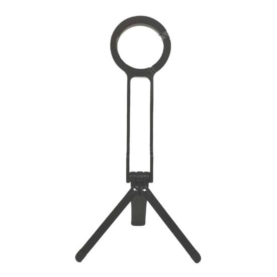 Magnetic Ring Phone Tripod Carabiner Mounted Tripod Multi-Function Rotating Desk Mount Selfie