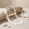 Large Disc Bohemian Necklace Lightweight White Choker Shell Pendant Necklace  Minimalist Style