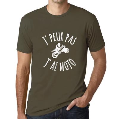 Homme T-shirt J peux Pas J Ai Motoa T-Shirt Hediye Baskılı Tişört