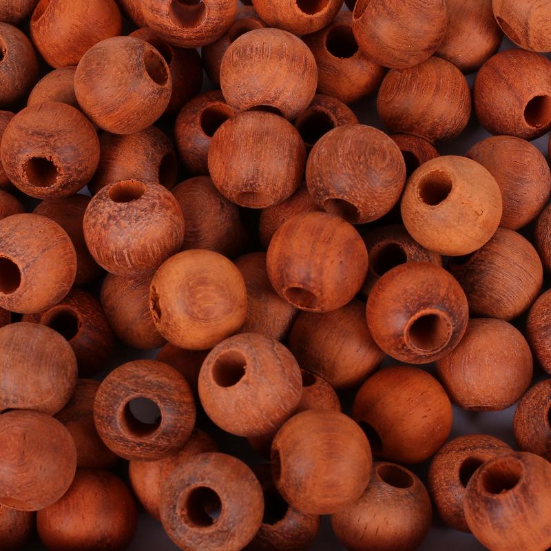 Perline di Noce Nero Rotonde in Legno Disponibili per Accessori Gioielli Fai da Te e Perline Distanziatrici